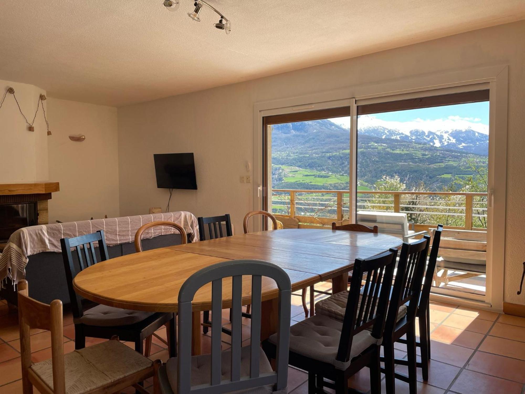 אמבראן Gite Confort 15 Couchages, Vue Panoramique Montagne Hautes Alpes, Terrasses מראה חיצוני תמונה